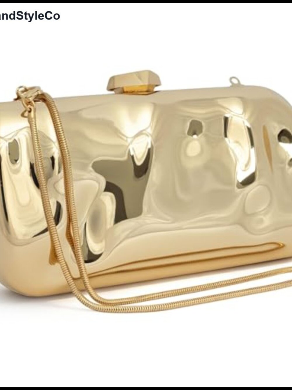 Acrylic Box Clutch Evening Bag with Detachable Chain for Wedding Prom Party